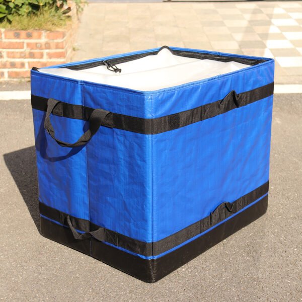 112L Professional Blue Logistics Carrier with Structural Frame | Precision Parcel Management Bag for International Handover & Courier Routing | ASORTINGBAG