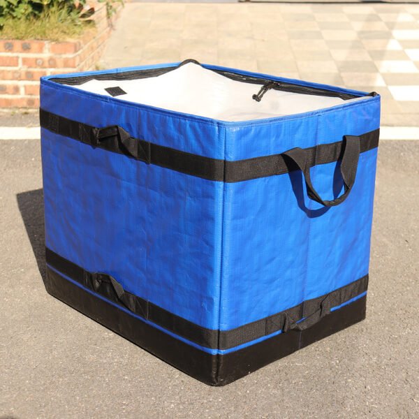 112L Professional Blue Logistics Carrier with Structural Frame | Precision Parcel Management Bag for International Handover & Courier Routing | ASORTINGBAG