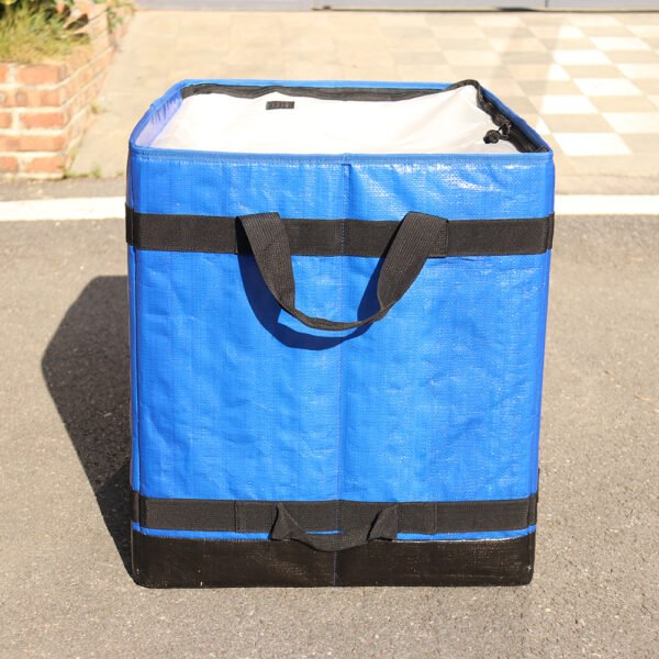 112L Professional Blue Logistics Carrier with Structural Frame | Precision Parcel Management Bag for International Handover & Courier Routing | ASORTINGBAG