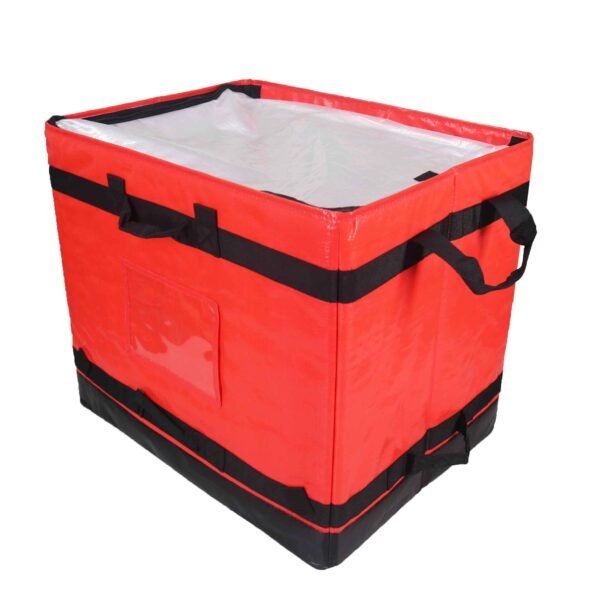 Industrial-Grade 112L Red Parcel Sorting Box with Rigid Reinforcement | Structural Woven Courier Carrier for Express Logistics Hubs & Fleet Consolidation_image_2 Industrial-Grade 112L Red Parcel Sorting Box with Rigid Reinforcement | Structural Woven Courier Carrier for Express Logistics Hubs & Fleet Consolidation