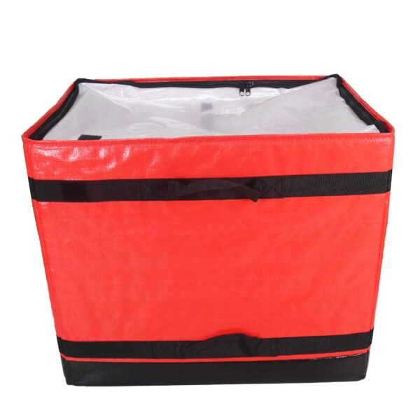Industrial-Grade 112L Red Parcel Sorting Box with Rigid Reinforcement | Structural Woven Courier Carrier for Express Logistics Hubs & Fleet Consolidation_image_5 Industrial-Grade 112L Red Parcel Sorting Box with Rigid Reinforcement | Structural Woven Courier Carrier for Express Logistics Hubs & Fleet Consolidation