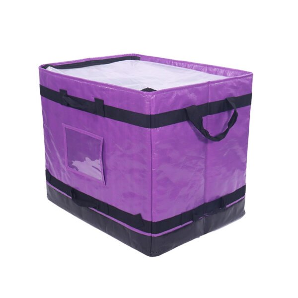 Premium Purple 112L Logistics Box with Structural Reinforcement | Rigid Specialized Parcel Carrier for High-Value Goods & Boutique Distribution | ASORTINGBAG_image_2 Premium Purple 112L Logistics Box with Structural Reinforcement | Rigid Specialized Parcel Carrier for High-Value Goods & Boutique Distribution | ASORTINGBAG
