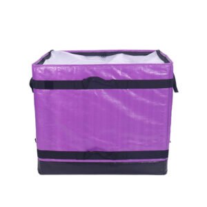 Premium Purple 112L Logistics Box with Structural Reinforcement | Rigid Specialized Parcel Carrier for High-Value Goods & Boutique Distribution | ASORTINGBAG