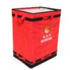Red Parcel Delivery Bag for Priority Logistics | 8-Handle Reinforced Courier Carrier with Load-Bearing Bottom Board | ASORTINGBAG