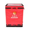 Red Parcel Delivery Bag for Priority Logistics | 8-Handle Reinforced Courier Carrier with Load-Bearing Bottom Board | ASORTINGBAG
