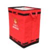 Red Parcel Delivery Bag for Priority Logistics | 8-Handle Reinforced Courier Carrier with Load-Bearing Bottom Board | ASORTINGBAG