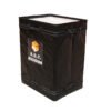 Reinforced Black Parcel Delivery Bag with 8-Point Stitching Handles | Industrial Foldable Courier Bag with Rigid Bottom Board for Express Logistics
